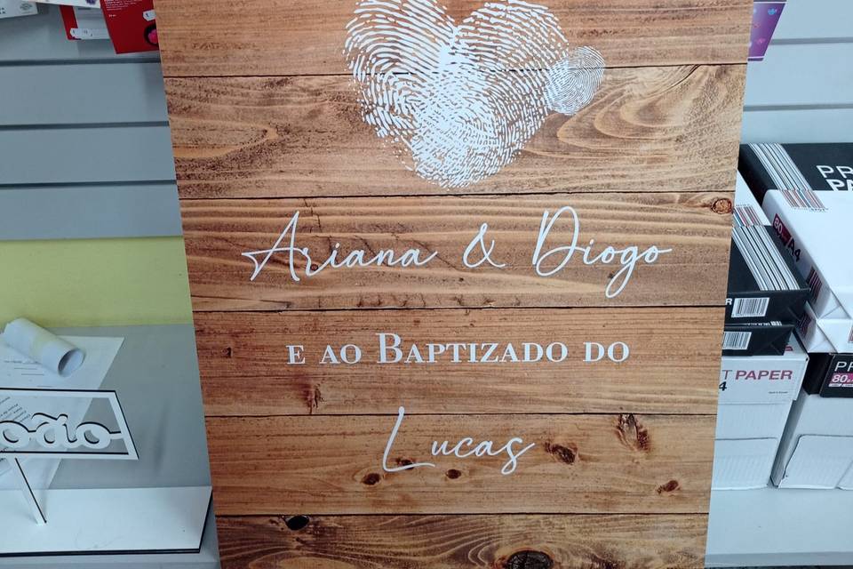 Placa casamento