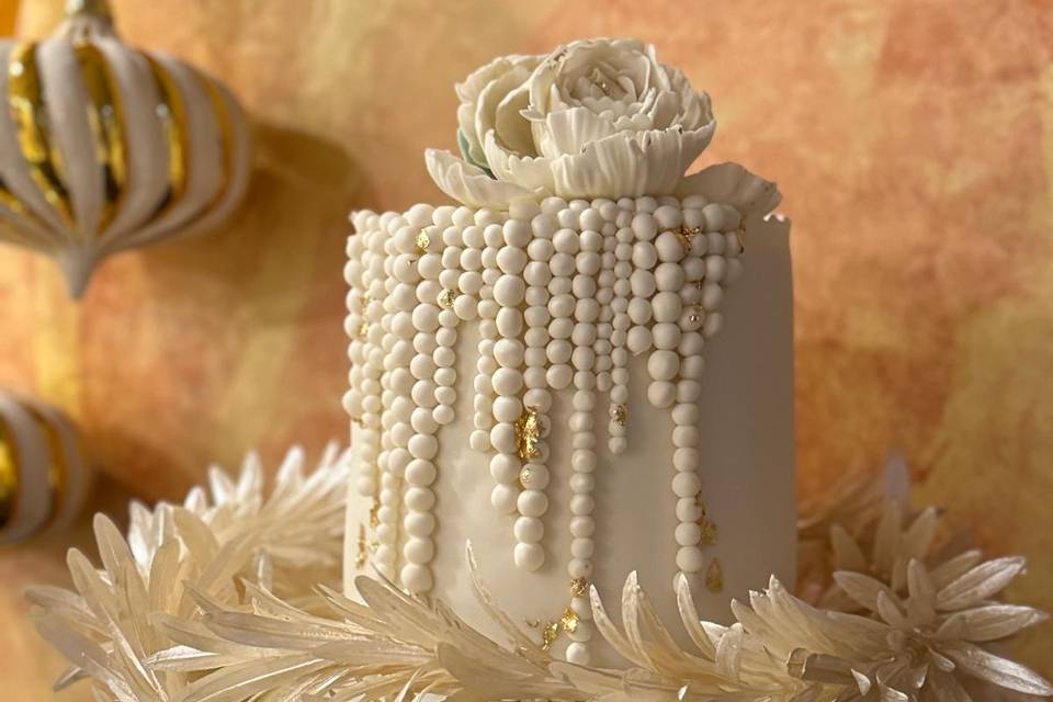 Bolo Casamento contemporâneo