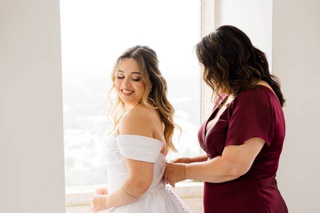 Noiva Bruna e Mãe