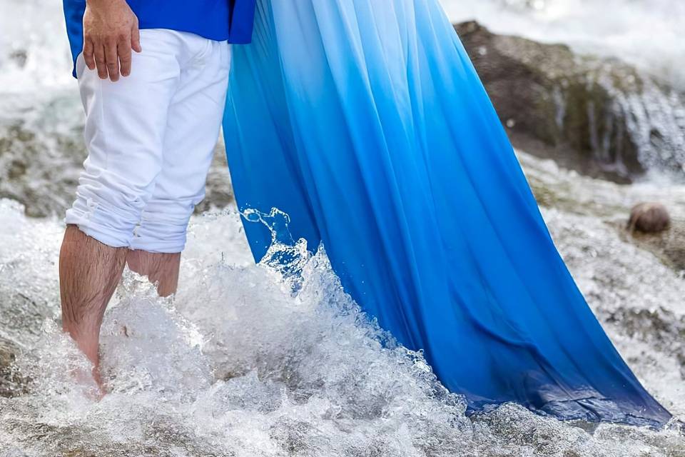 Vestido de casamento de praia
