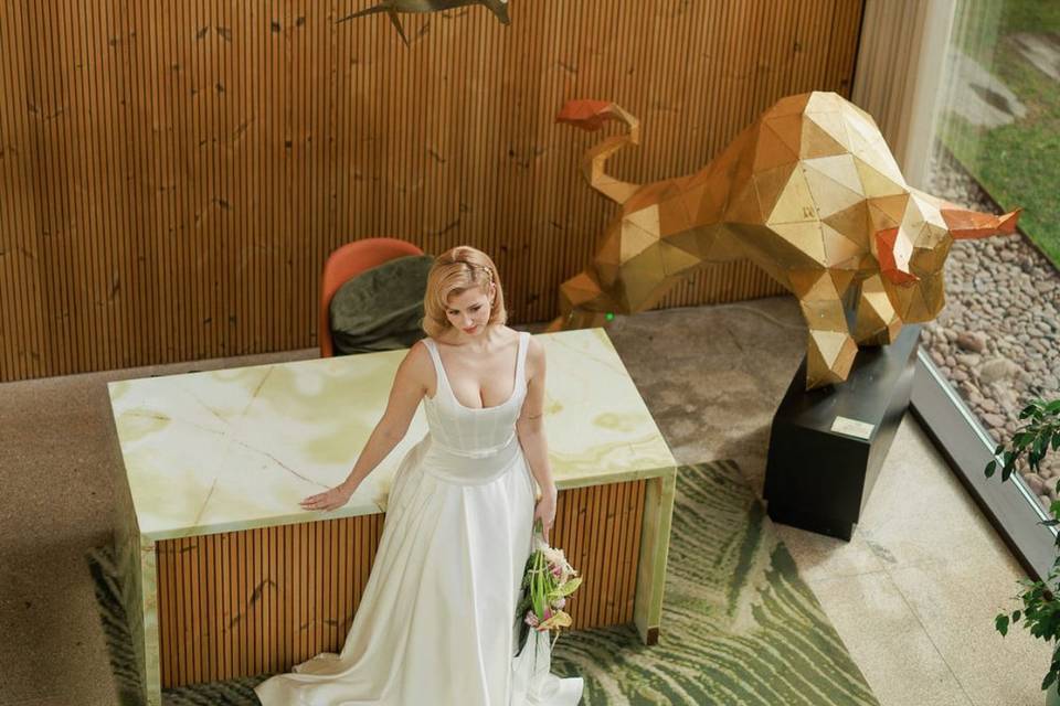 Vestido de inspiração vintage,