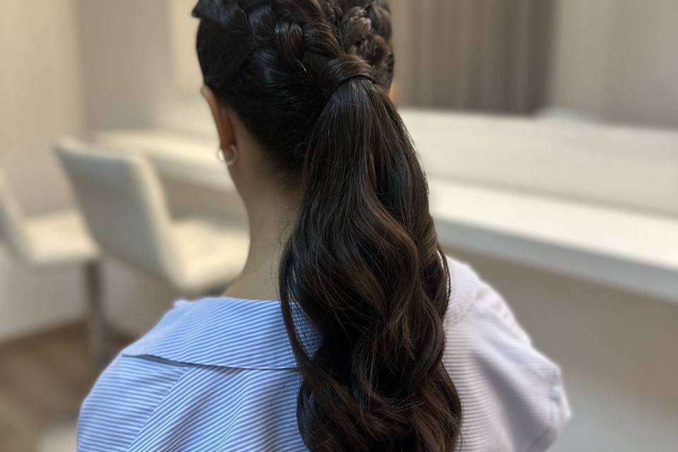 Ponytail com tranças