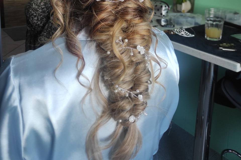 Penteado noiva com extensões