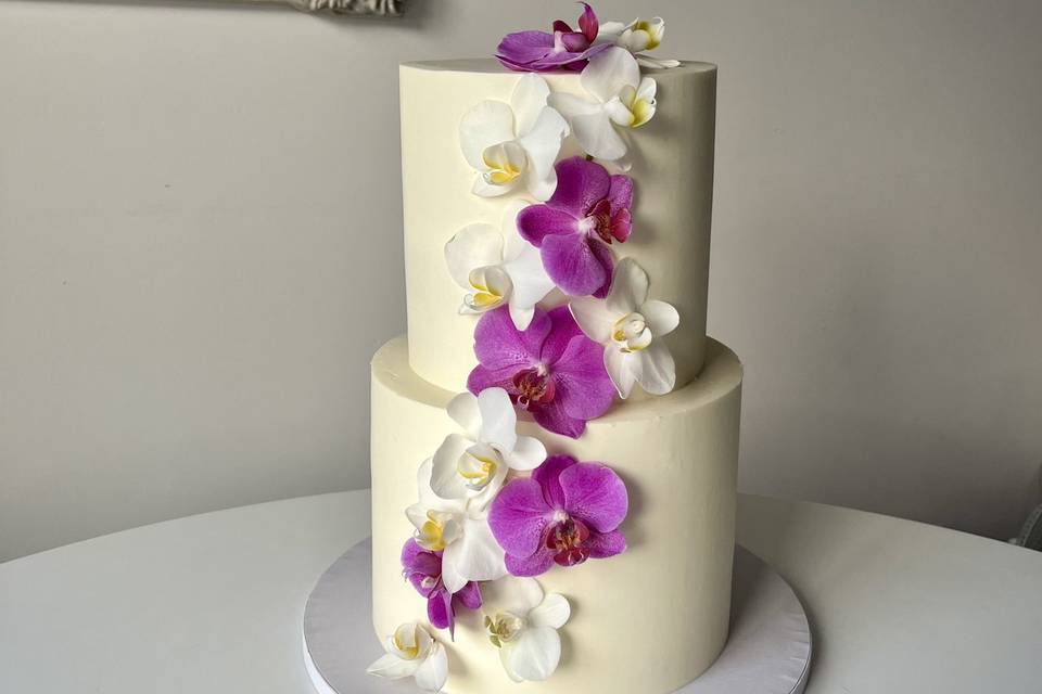 Bolo casamento Orquídeas