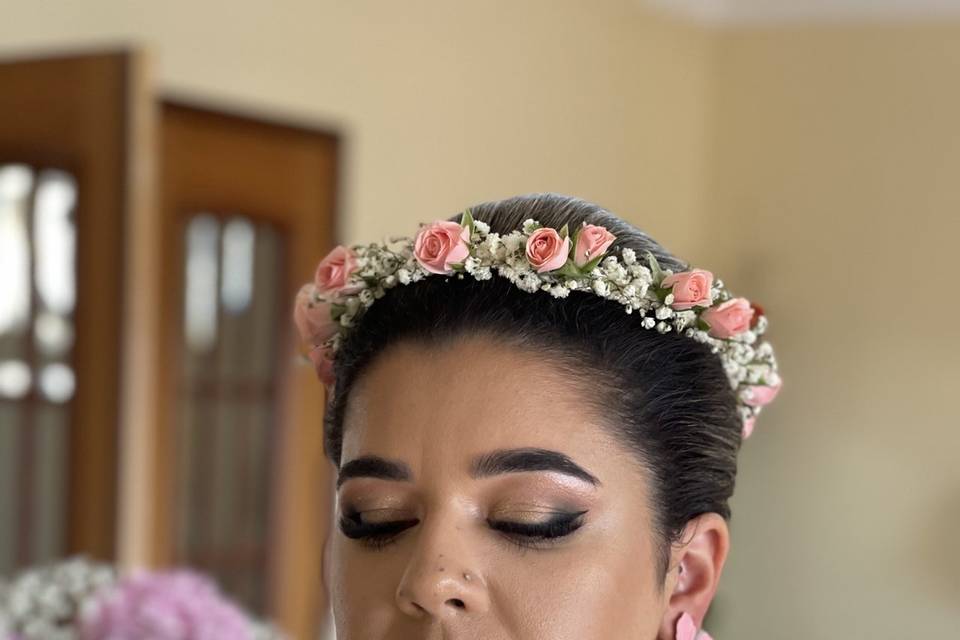 Make up e penteado