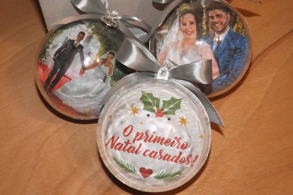 Bolas de natal personalizadas