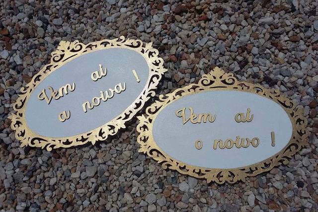 Placas noivos