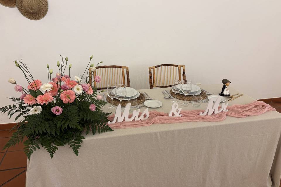 Mesa de noivos