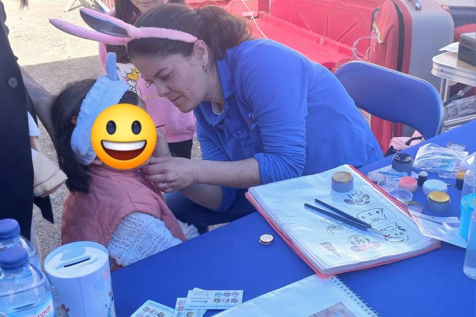 Fazendo pinturas faciais