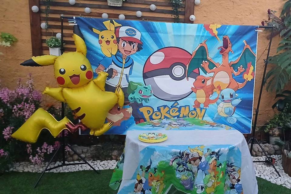Decoração Pokémon improvisada