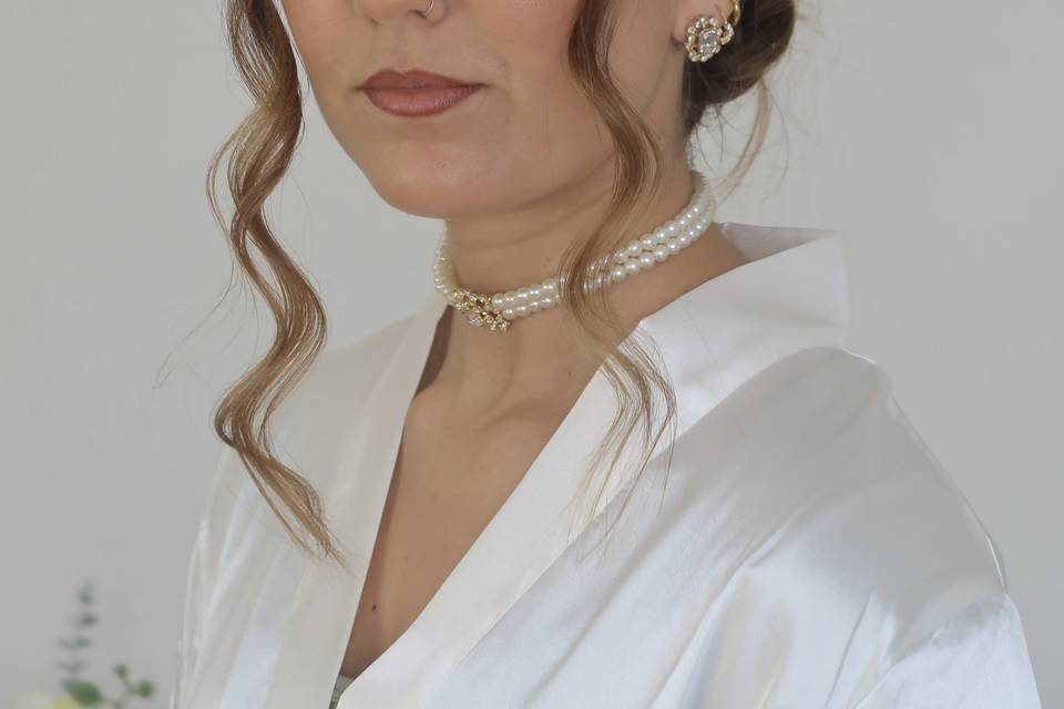 Maquilhagem e penteado noiva