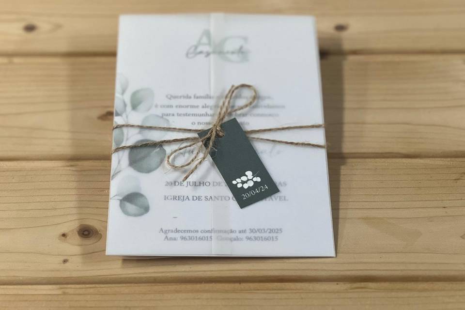 Convite de Casamento