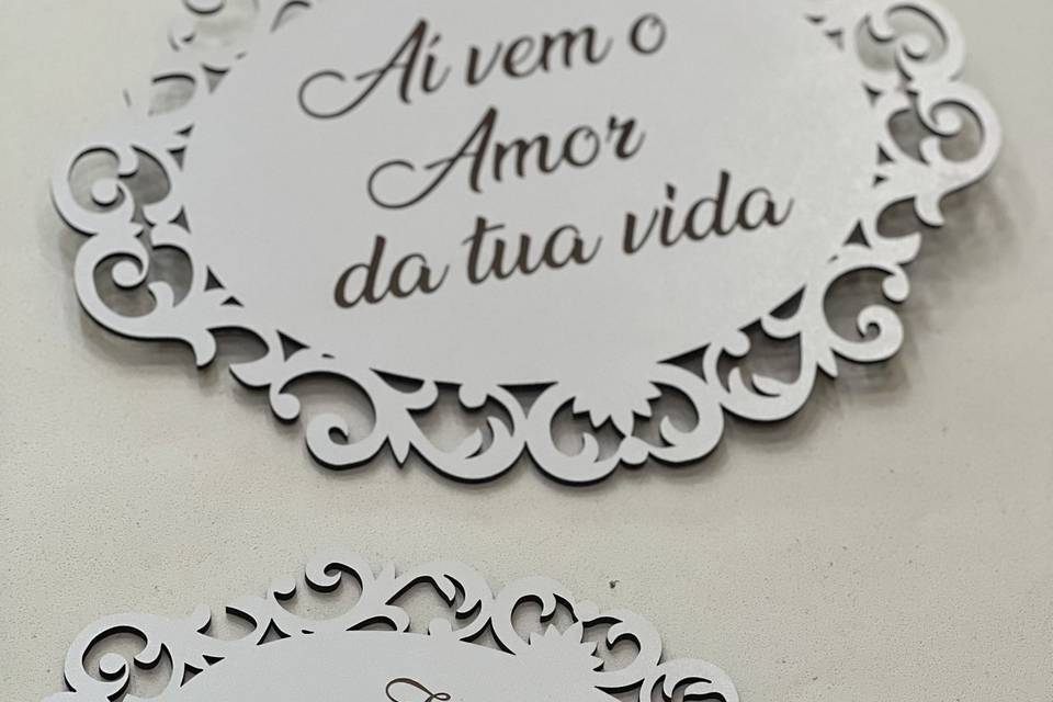 Placas entrada Igreja