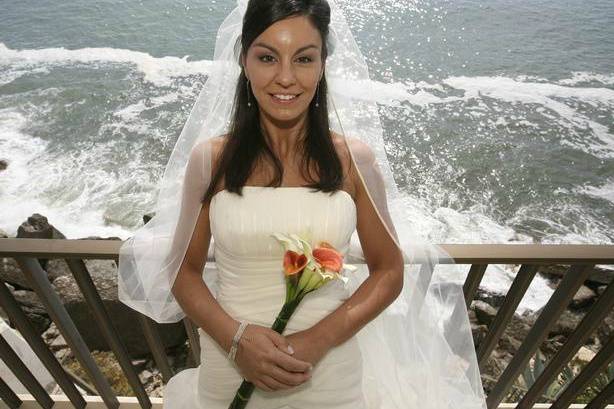 Noiva feliz