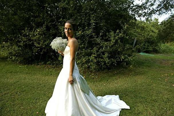 Noiva no jardim