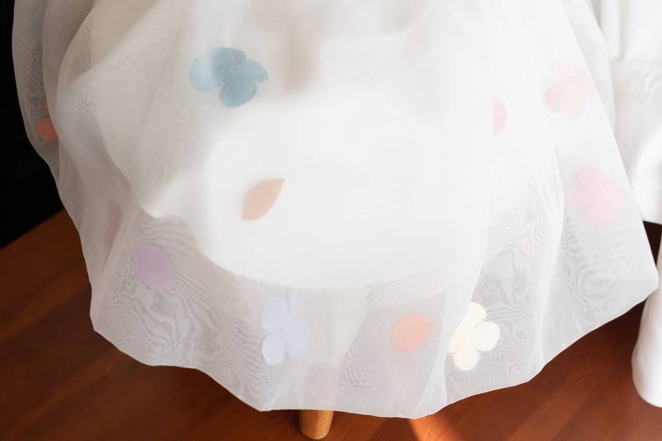 Vestido de menina alianças