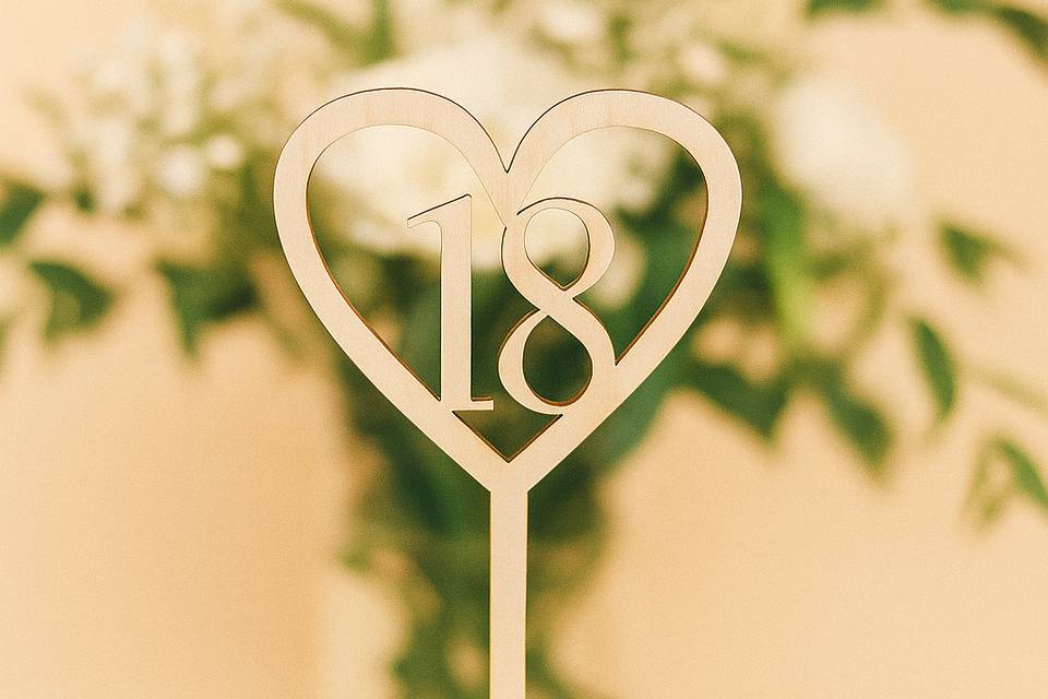 Marcador de Mesa Interior