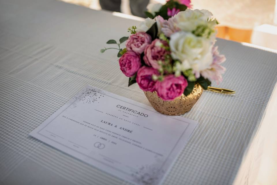 Certificado de casamento