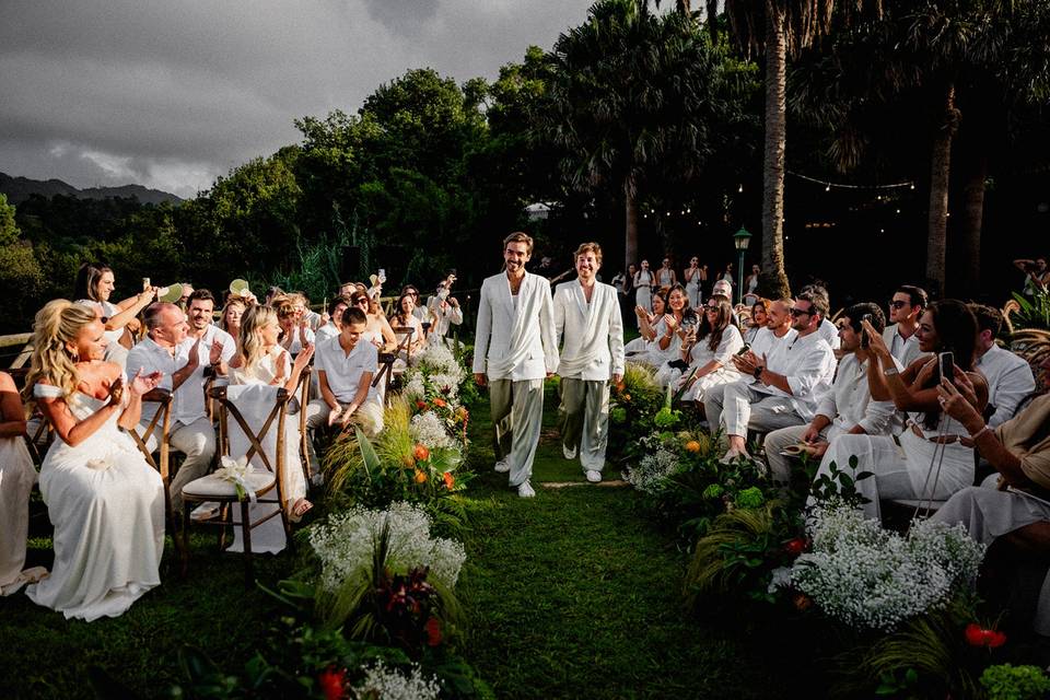 Cerimónia jardins do lagar