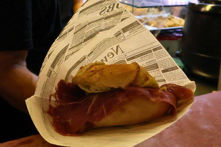 Sandes de presunto.