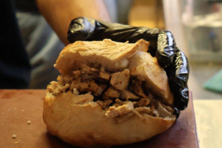 Sandes de leitão.