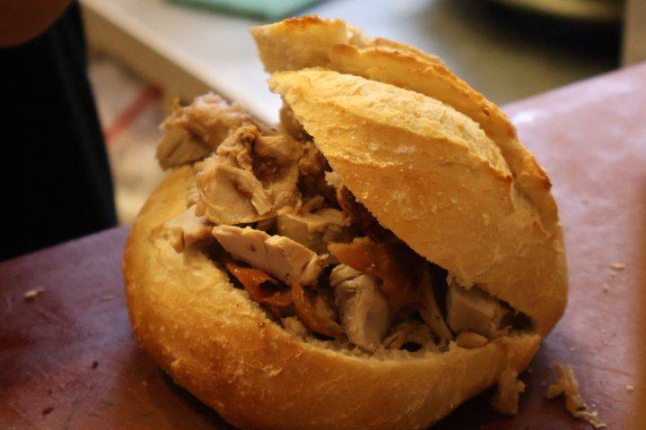 Sandes de leitão.