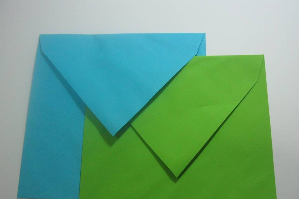 Envelopes iris quadrados