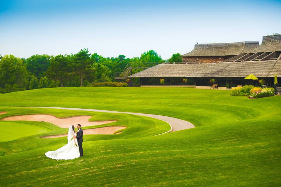 Casamento em campo de golf