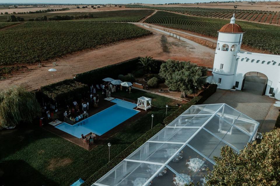 Welcome drink - Vista aérea