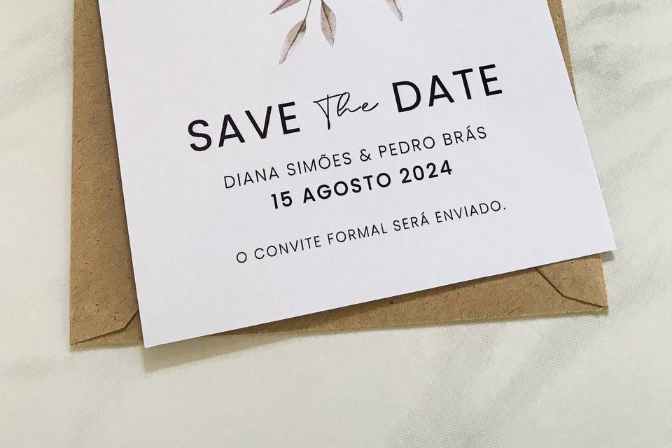 Convite Save the Date