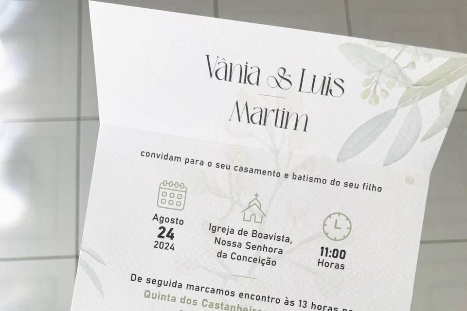 Convite V&L e Martim