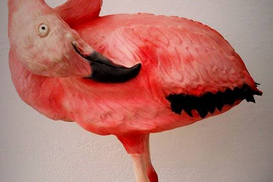 Bolo flamingo