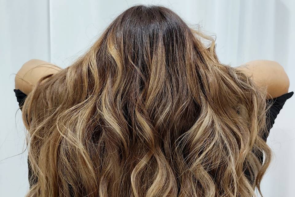 Penteado e balayage