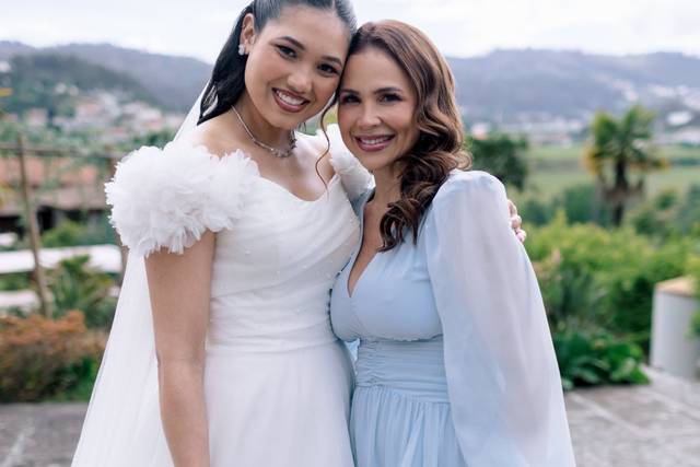 Noiva Anna e mãe