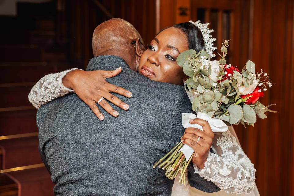 Noiva maquilhagem e penteado