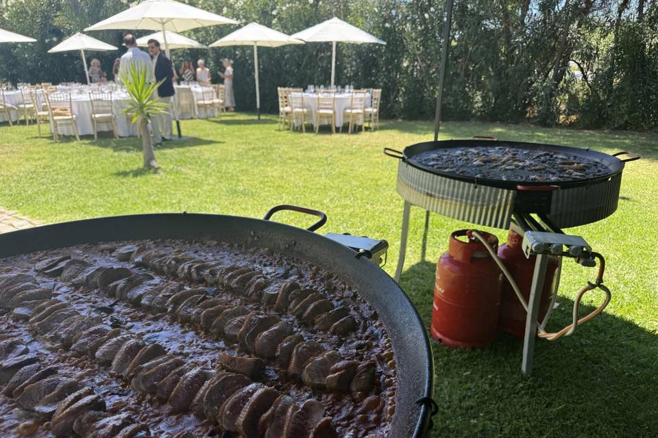 Duck paella