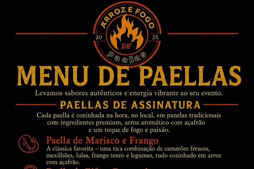Paella menu