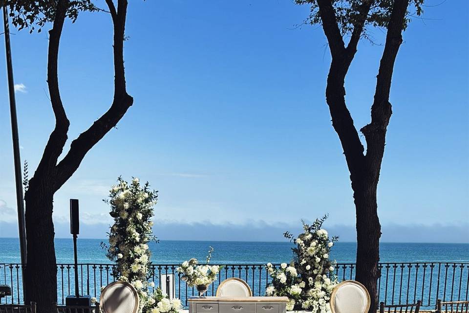 Ceremony sea view