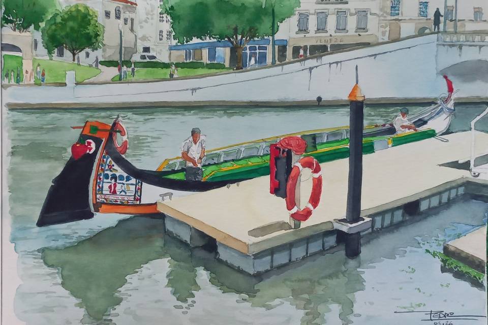 Aveiro em aguarela