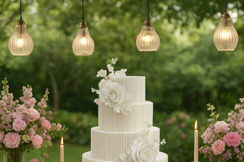 Bolo de Casamento Cenográfico