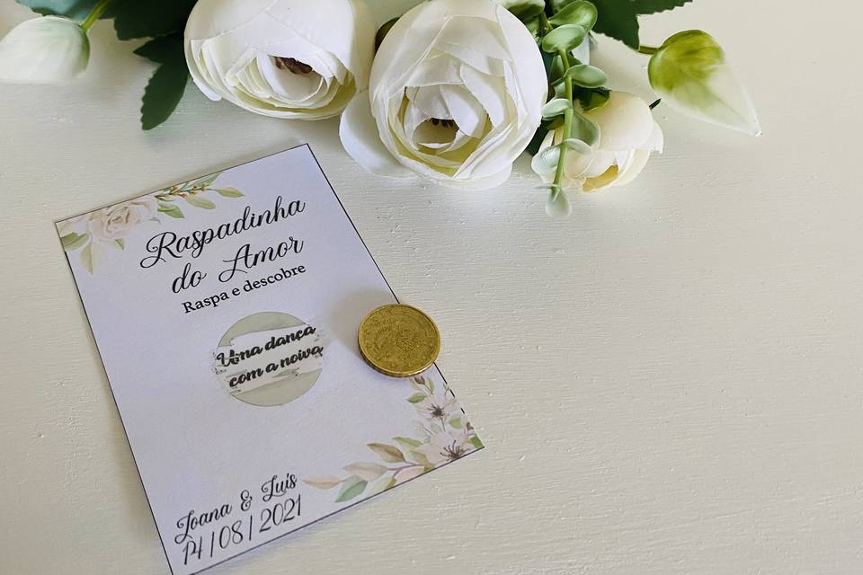 50 Raspadinhas - Buquê da Noiva - Casamento Mod.03