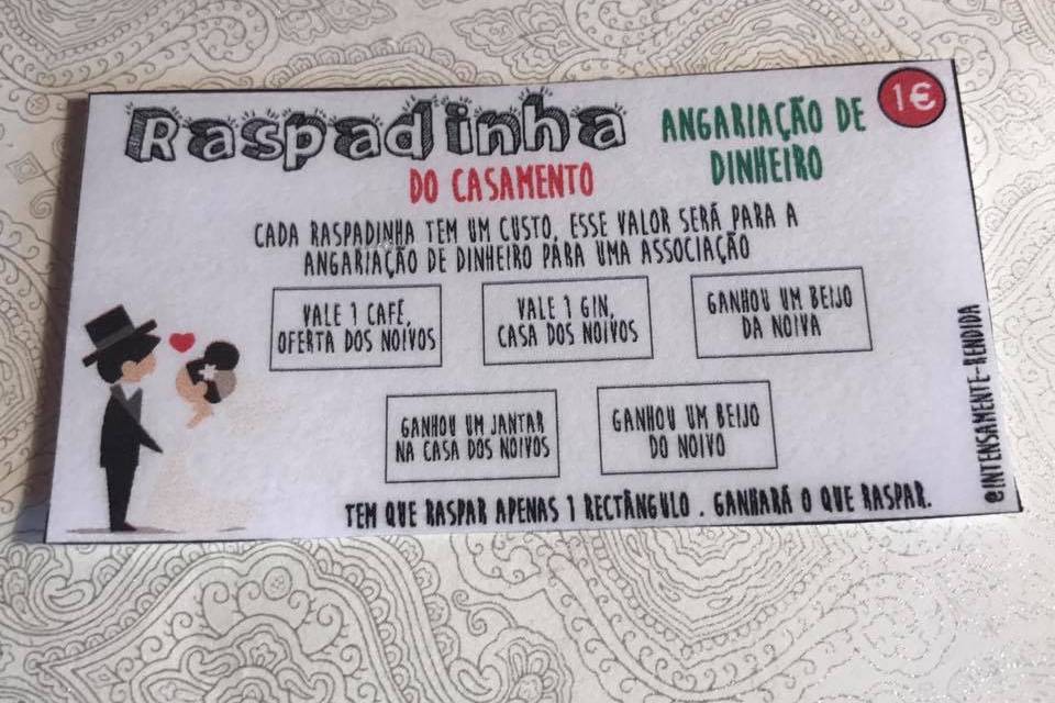 25 Raspadinhas - Buquê da Noiva - Casamento Mod.01