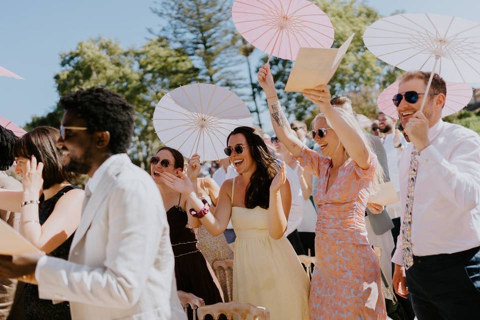 Outdoor ceremony celebration