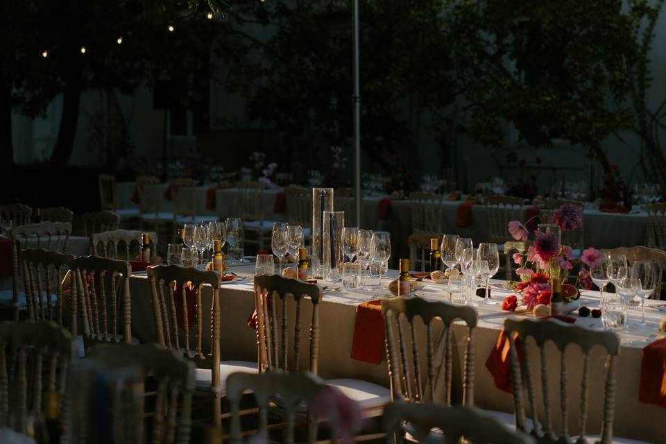 Table Decor Sunset