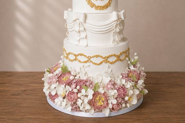 Bolo de casamento clássico
