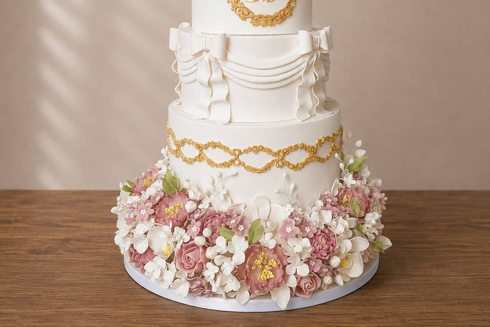 Bolo de casamento clássico