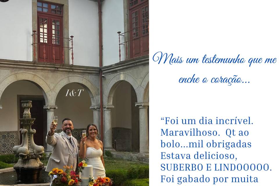 Testemunho dos noivos