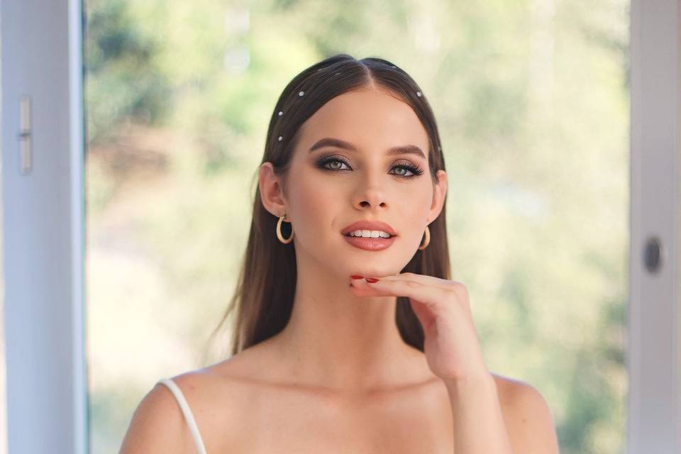 Bridal hairstyle portugal