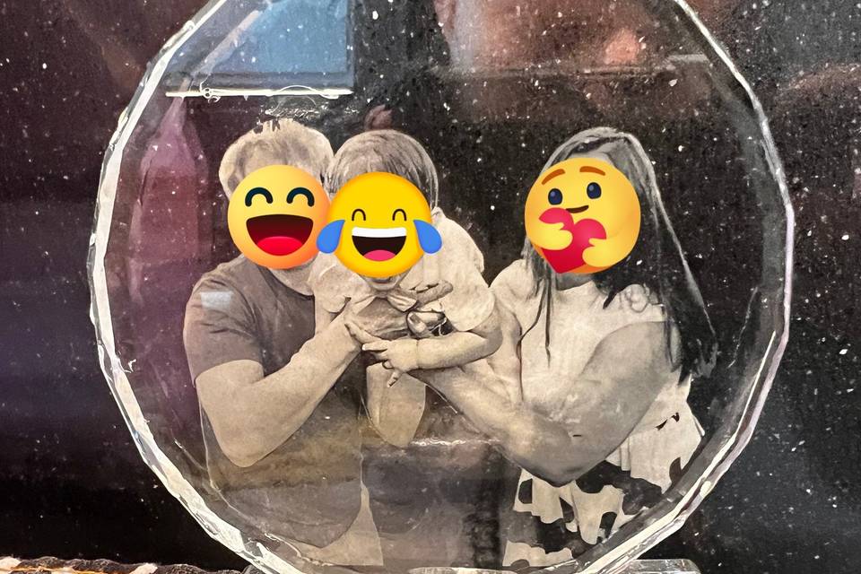 Gravação em cristal/acrilico