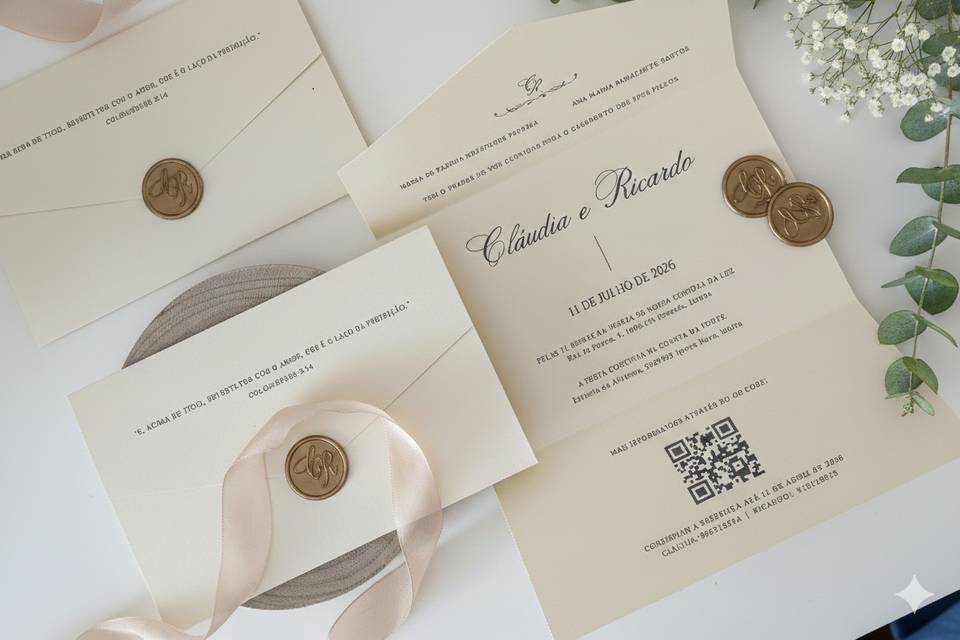 Convite desdobrável CR